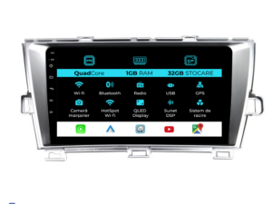 Navigation til Toyota Prius W3 (2009 - 2015), 9 tommer, 1 GB RAM, 32 GB lager, Carplay