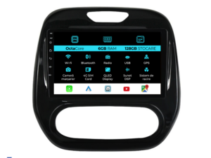 Navigation til Renault Captur, (2013-2020), 9 tommer, 6 GB RAM, 128 GB lager, CarPlay.