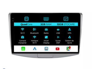 Navigation til Volkswagen Passat B6 B7 CC (2005-2015), 10 Tommer, 2Gb RAM, 32Gb Lager, Carplay