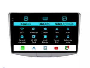 Navigation til Volkswagen Passat B6 B7 CC (2005-2015), 10 tommer, 6Gb RAM, 128Gb lager, Carplay