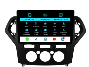 Navigation til Ford Mondeo, (2007-2014), 10 Tommer, 4GB RAM, 64GB Lagerplads, Carplay
