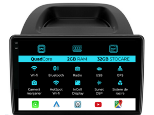 Navigation til Ford Ecosport, (2017-2025), 9 tommer, 2Gb RAM, 32Gb lager, Carplay