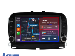 Navigation til Fiat 500, 2016-2019, 7 tommer, 2Gb RAM, 64Gb lager, Carplay