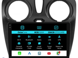 Navigation til Dacia Dokker, Lodgy (2012-2020), Incell 9 Tommer, 8Gb RAM, 256Gb Lagerplads, Carplay
