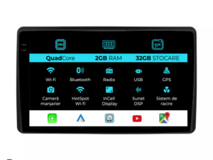 Navigation til Dacia Duster (2018 - 2022), 10 tommer, 2Gb RAM, 32Gb lager, Carplay