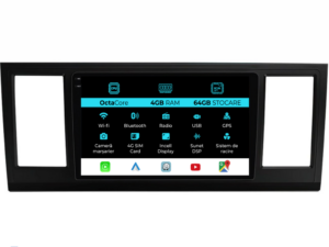 Navigation til Volkswagen Transporter T6 (2016 - 2020), 9 tommer, 4 GB RAM, 64 GB lager, Carplay