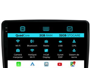 Navigation til Audi TT, (2006-2014), 9 Tommer, 2Gb RAM, 32Gb Lager, Carplay