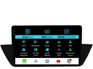 Navigation til BMW X1 E84 (2009-2015), 10 tommer, 6Gb RAM, 128Gb lager, Carplay