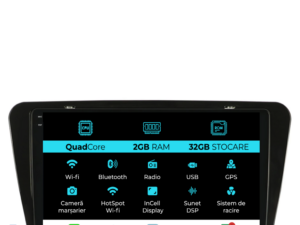 Navigation til Skoda, Octavia 3 (2013-2018), 10 tommer, 2Gb RAM, 32Gb lager, Carplay