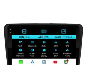 Navigation til Skoda Superb 2 (2008-2015), 10 tommer, 4 GB RAM, 64 GB lager, Carplay