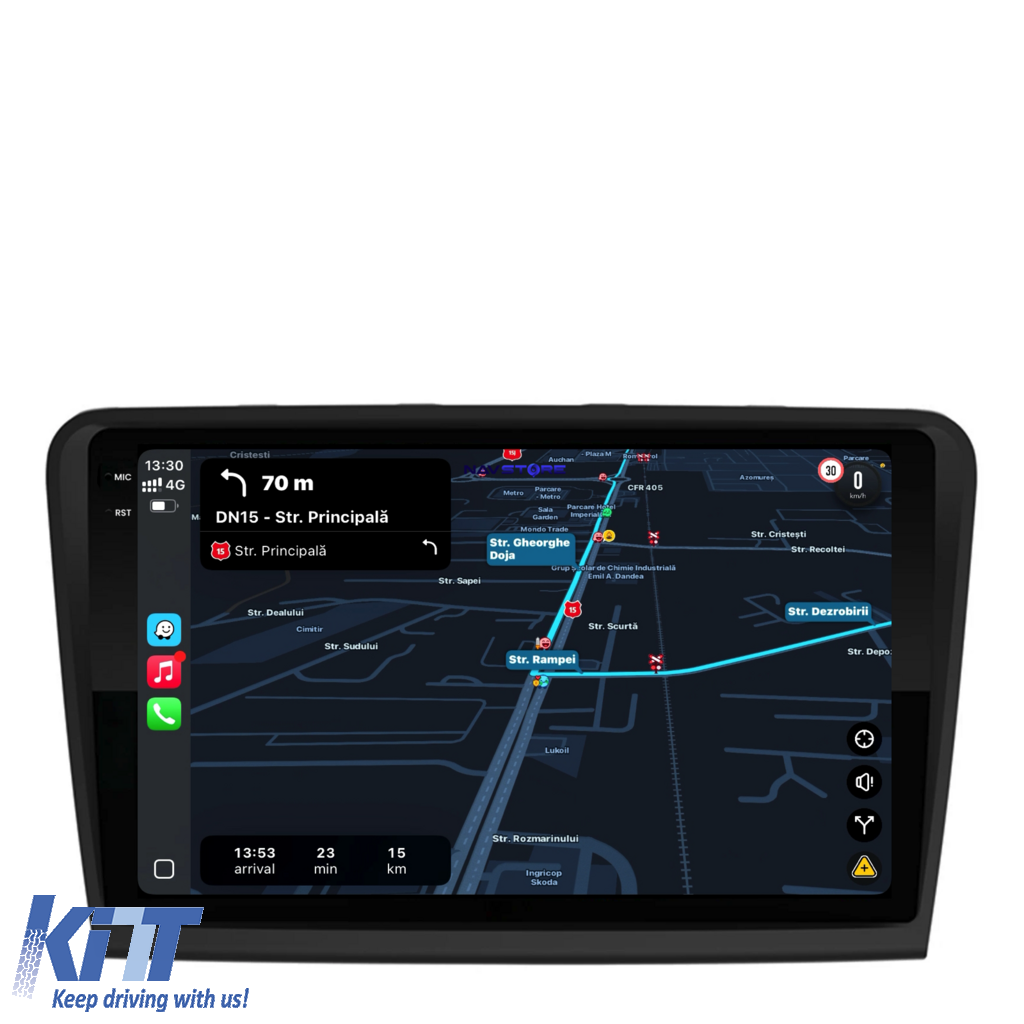 Navigation til Skoda Superb 2 (2008-2015), 10 tommer, 4 GB RAM, 64 GB lager, Carplay - Billede 3