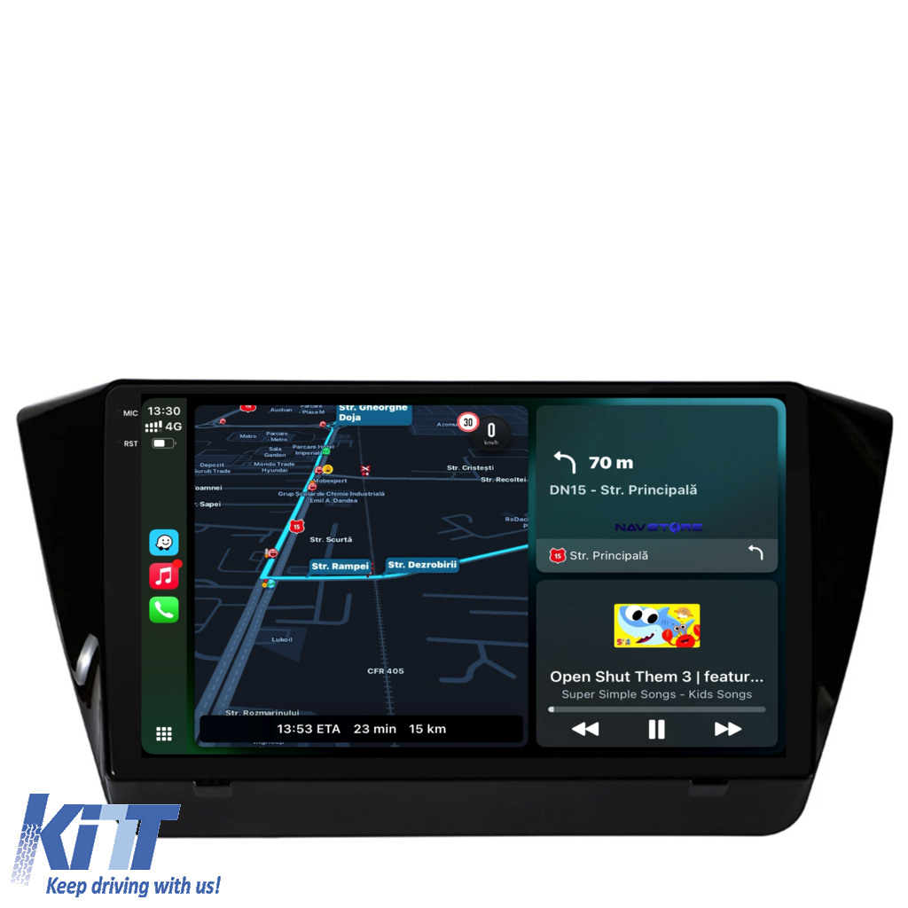 Navigation til Skoda Superb 3 (2015-2019), 10 tommer, 2Gb RAM, 32Gb lager, Carplay - Billede 2