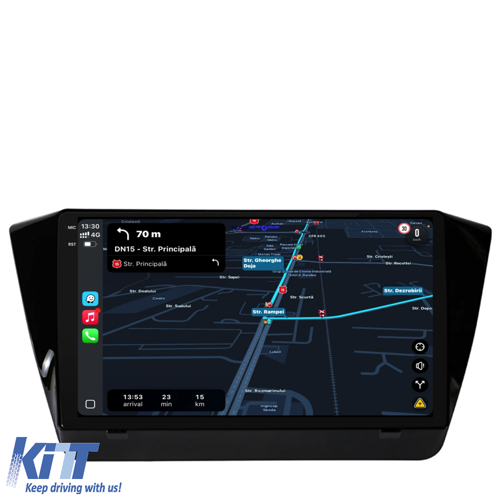 Navigation til Skoda Superb 3 (2015-2019), 10 tommer, 2Gb RAM, 32Gb lager, Carplay - Billede 3