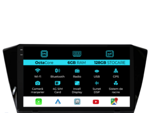 Navigation til Skoda Superb 3, (2015-2019), 10 tommer, 6Gb RAM, 128Gb lager, Carplay