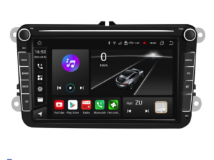 Navigation til Volkswagen, 8 tommer, 8GB RAM, 128GB lager, Apple Carplay Android Auto