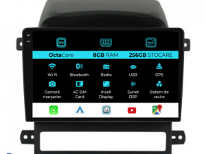 Navigation til Chevrolet Captiva, (2006-2011), Incell 9 Tommer, 8Gb RAM, 256Gb Lager, Carplay