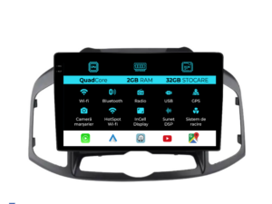 Navigation til Chevrolet Captiva, 2011-2016, Incell 10 tommer, 2 GB RAM, 32 GB lager, Carplay