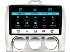 Navigation til Ford Focus, 2004-2012, 9 tommer, 4Gb RAM, 64Gb lager, Carplay
