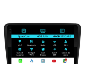 Navigation til Skoda Superb 2 (2008-2015), QuadCore, 10 tommer, 4Gb RAM, 64Gb lager, Carplay