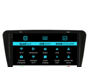 Navigation til Skoda, Octavia 3 (2013-2018), 10 tommer, QuadCore, 4GB RAM, 64GB lager, Carplay