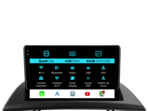 Navigation til BMW X3 E83 (2004-2012), QuadCore, 9 tommer, 4 GB RAM, 64 GB lager, Carplay