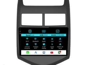 Navigation til Chevrolet Aveo, 2012-2014, QuadCore, 9 tommer, 4Gb RAM, 64Gb lager, Carplay