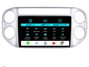 Navigation til Volkswagen Tiguan, 2006-2016, QuadCore, 9 tommer, 4Gb RAM, 64Gb lager, Carplay