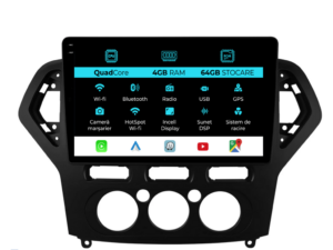 Navigation til Ford Mondeo, 2007-2014, QuadCore, 10 tommer, 4Gb RAM, 64Gb lager, Carplay
