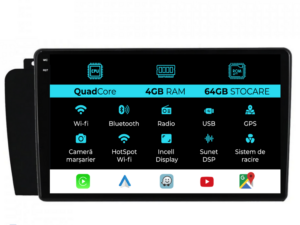 Navigation til Volvo S60, (2004-2010), QuadCore, 9 Tommer, 4Gb RAM, 64Gb Lager, Carplay