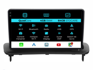 Navigation til Volvo S40, (2004-2012), QuadCore, 9 Tommer, 4Gb RAM, 64Gb Lager, Carplay