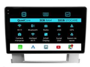 Navigation til Opel Astra J (2010-2015), 9 tommer, 2Gb RAM, 32Gb lager, Carplay