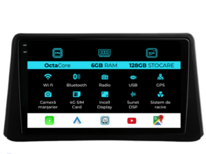 Navigation til Opel Mokka, (2012 - 2016), 9 tommer, 6Gb RAM, 128Gb lager, Carplay
