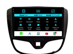 Navigation til Opel Karl, 2015-2019, 9 tommer, 4 GB RAM, 64 GB lager, Carplay