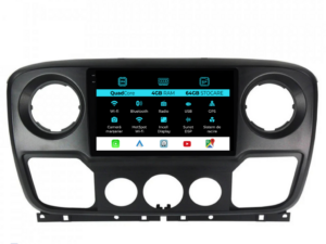 Navigation til Opel Movano, Renault Master, Nissan NV400 (2010-2020), QuadCore, 10 tommer, 4Gb RAM, 64Gb lager, Carplay