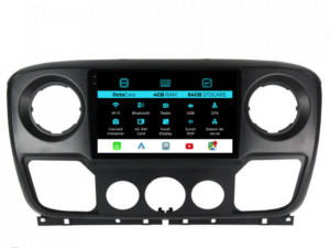 Navigation til Opel Movano, Renault Master, Nissan NV400 (2010-2020), 10 tommer, 4Gb RAM, 64Gb lager, Carplay
