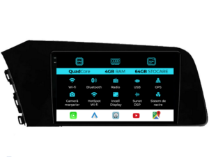 Navigation til Hyundai Elantra (2020-2025), QuadCore, 9 tommer, 4GB RAM, 64GB lager, Carplay
