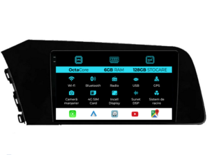 Navigation til Hyundai Elantra (2020-2025), 9 tommer, 6 GB RAM, 128 GB lager, Carplay
