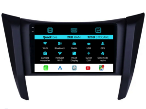 Navigation til Nissan Navara, 2015-2022, 9 Tommer, 2Gb RAM, 32Gb Lager, Carplay