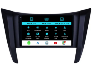 Navigation til Nissan Navara, 2015-2022, 9 tommer, 8 GB RAM, 256 GB lager, Carplay
