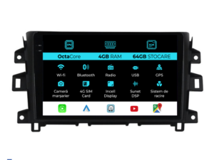 Navigation til Nissan Navara, 2015-2022, 10 tommer, 4Gb RAM, 64Gb lager, Carplay
