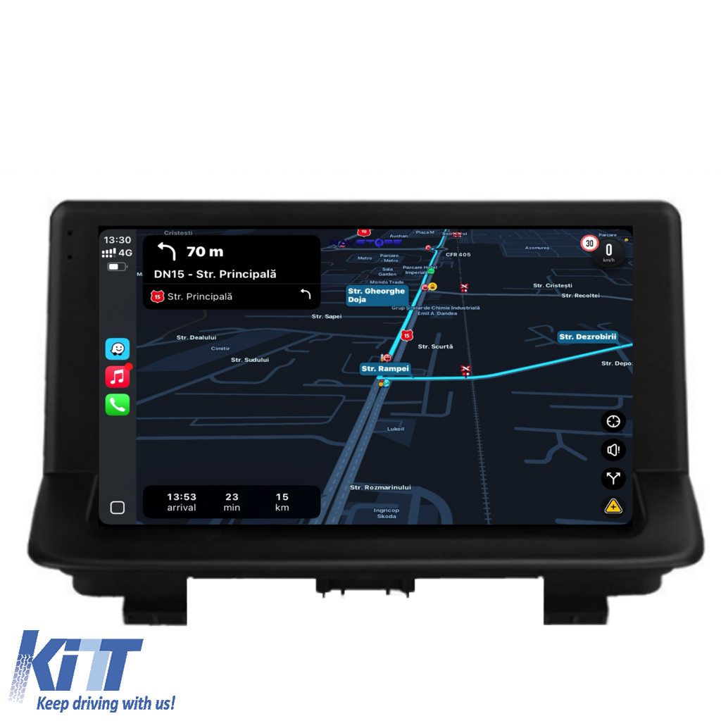 Navigation til Audi Q3, 2011-2018, 9 tommer, 2Gb RAM, 32Gb lager, Carplay - Billede 3