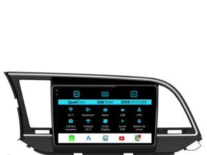 Navigation til Hyundai Elantra, 2015-2018, 9 tommer, 2Gb RAM, 32Gb lager, Carplay