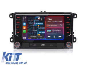 Navigation til Volkswagen, 7 tommer, 4Gb RAM, 64Gb lager, Apple Carplay Android Auto