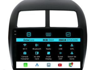 Navigation til Mitsubishi ASX, 2010-2016, 10 Tommer, 8Gb RAM, 256Gb Lager, Carplay