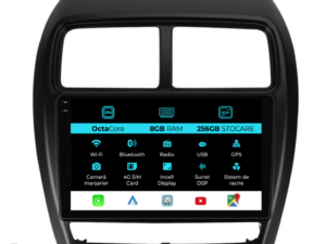 Navigation til Mitsubishi ASX, 2016 - 2019, 9 tommer, 8 GB RAM, 256 GB lager, Carplay