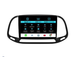 Navigation til Fiat Doblo, (2015-2019), QuadCore, 9 tommer, 4Gb RAM, 64Gb lager, Carplay