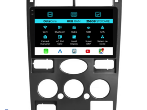 Navigation til Ford Mondeo 3, (2000-2007), 9 Tommer, 8Gb RAM, 256Gb Lagerplads, Carplay