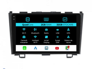 Navigation til Honda CR-V, (2006-2012), 9 tommer, 2 GB RAM, 64 GB lager, Carplay