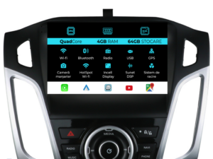 Navigation til Ford Focus 3 (2012-2018), QuadCore, 9 Tommer, 4Gb RAM, 64Gb Lager, Carplay