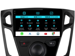 Navigation til Ford Focus 3 (2012-2018), 9 tommer, 6 GB RAM, 128 GB lager, Carplay
